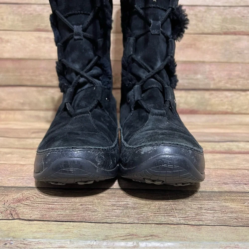 The North Face Black Suede Artic Lace Up Winter Boots